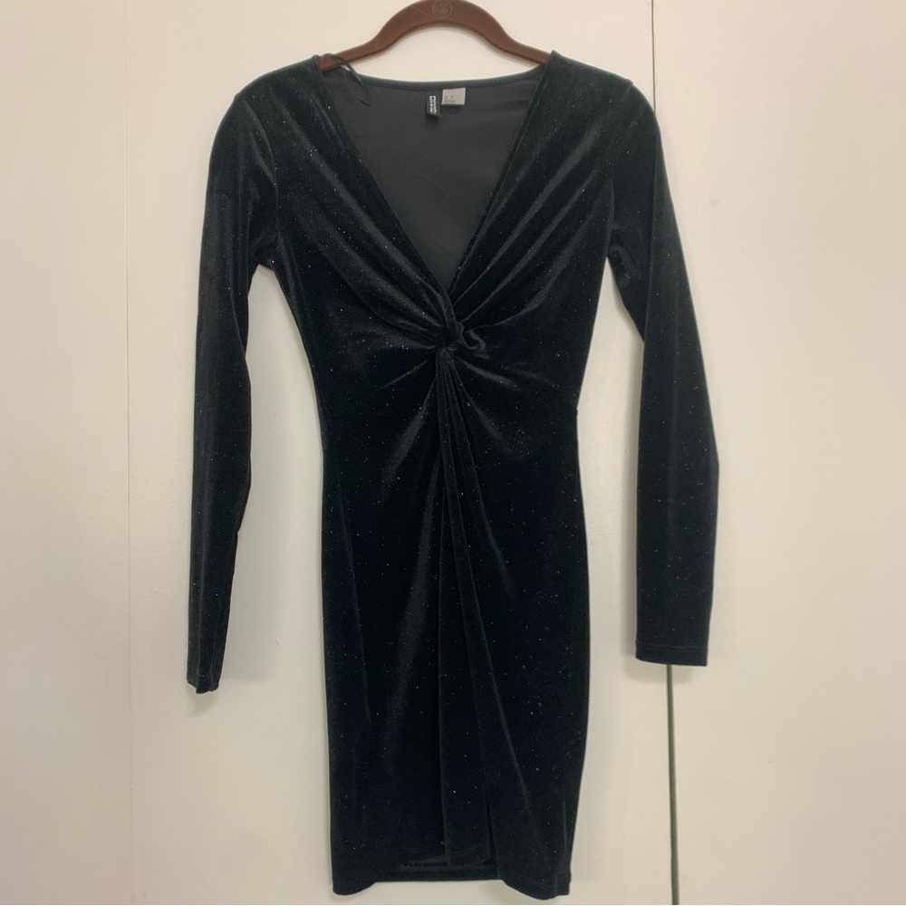 H&M Black Long Sleeve Dress
